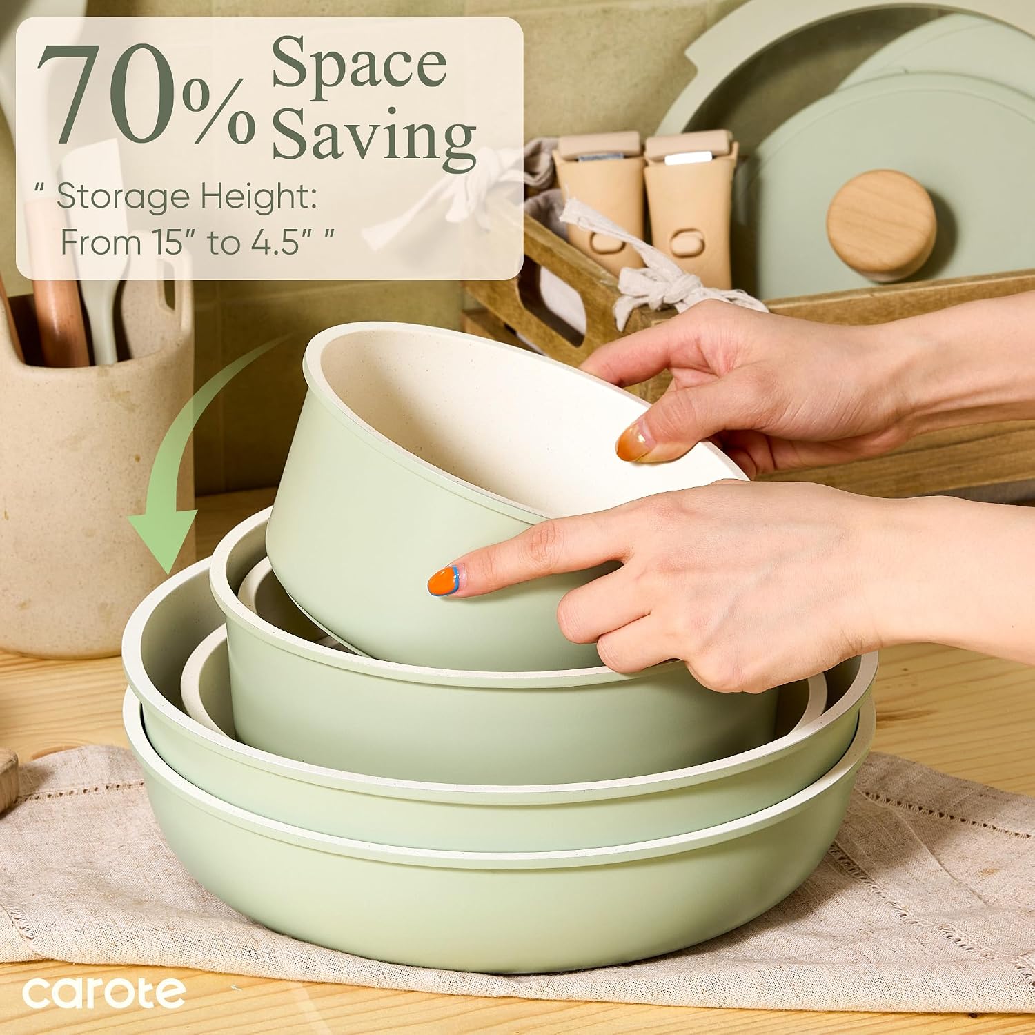 Thumbnail 3 de CAROTE Pots and Pans Set 19pc