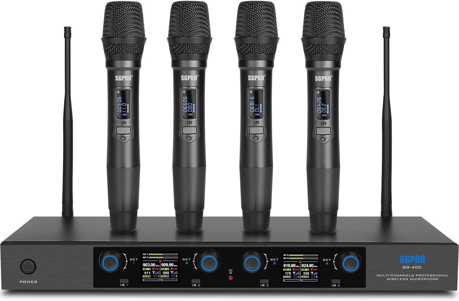 Detalle de SGPRO UHF wireless microphone system SG-400