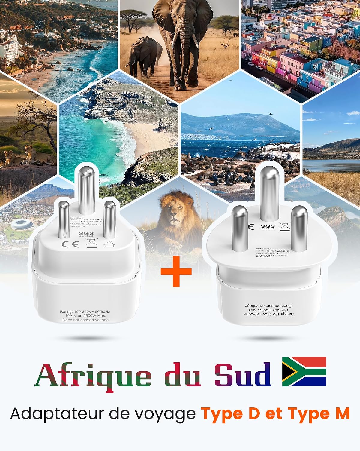 Thumbnail 2 de LENCENT Adaptateur de voyage 2500 W 🔌