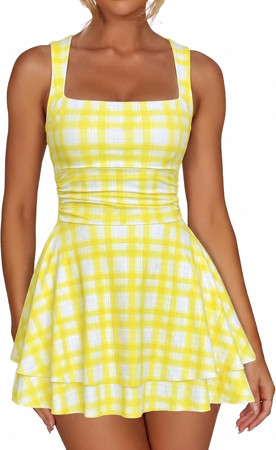 Thumbnail 6 de Kaximil Square Neck Ruffle Mini Dress