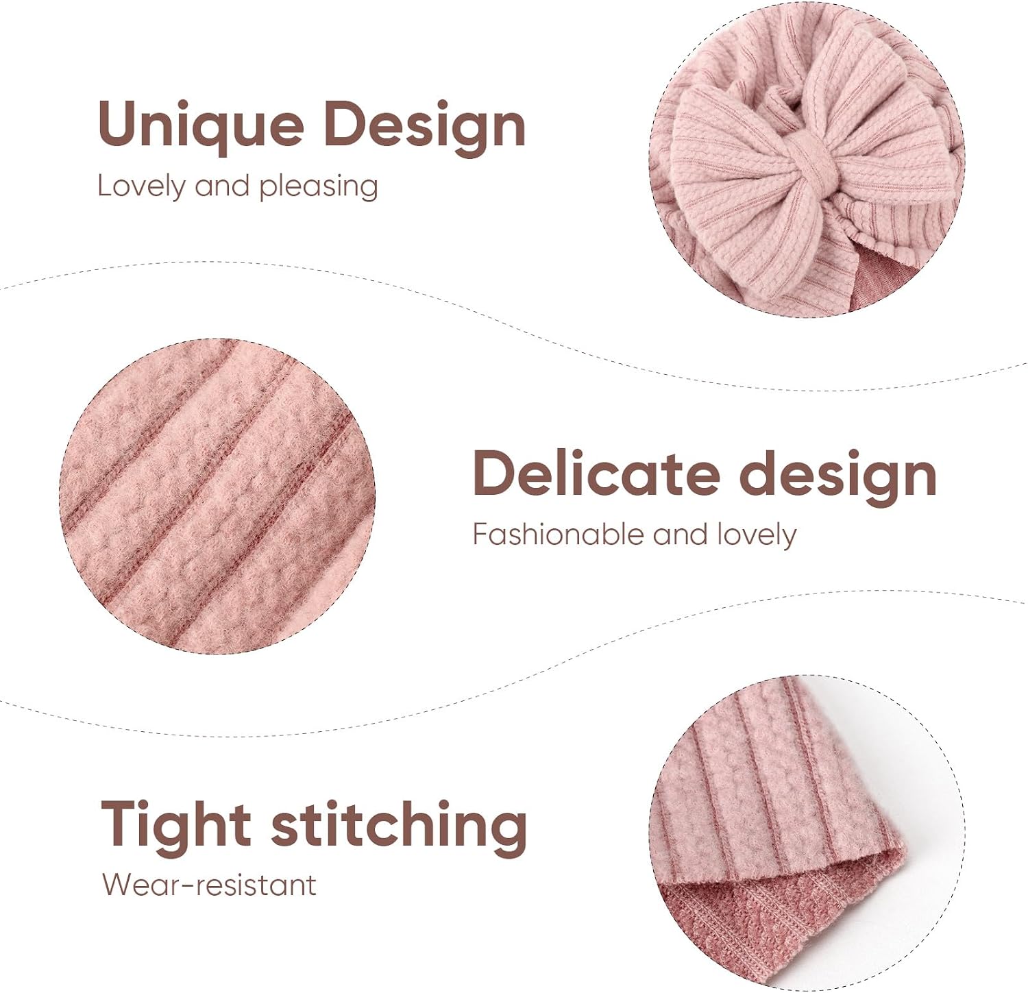 Thumbnail 4 de DRESHOW 5 Pieces Baby Turban Hats
