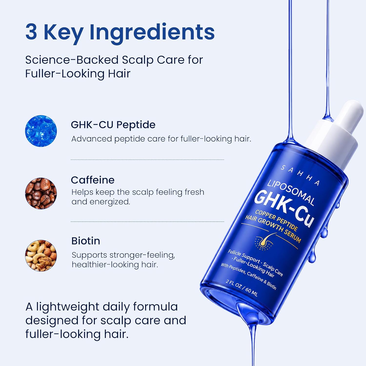 Thumbnail 6 de GHK-Cu Peptide Hair Growth Serum, 60 mL