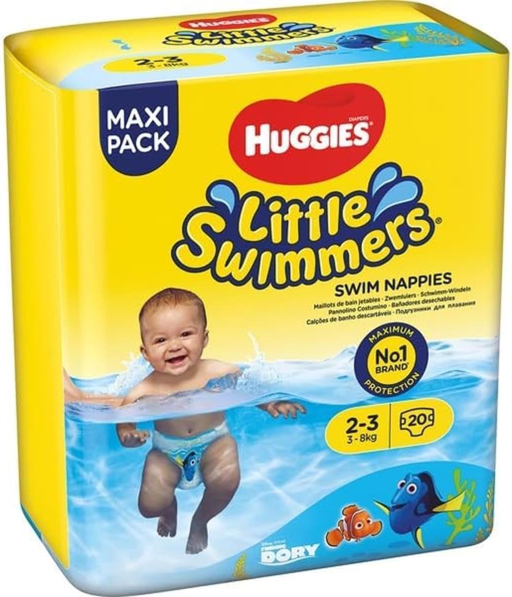 Detalle 2 de HUGGIES Maxi Pack x20 Little Swimmers T3/4 – Protection pratique pour les premières baignades