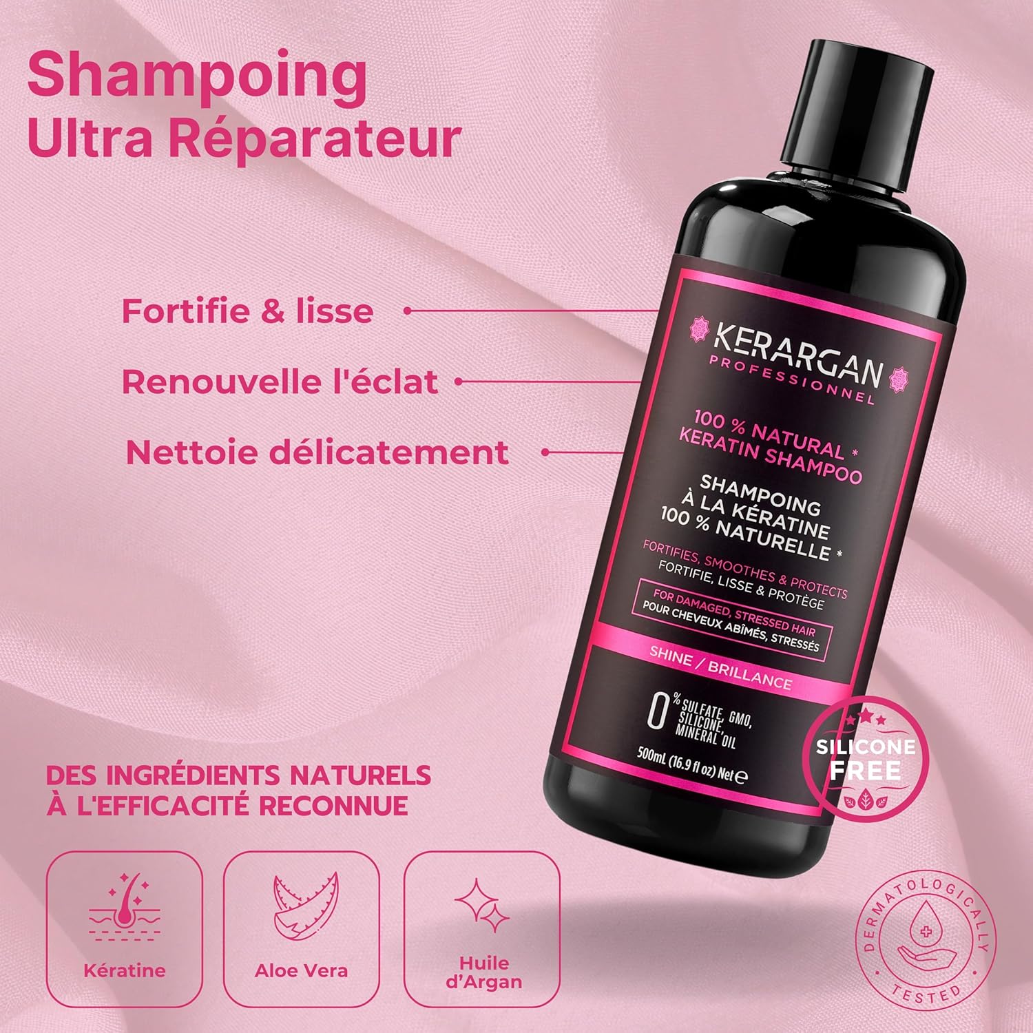 Thumbnail 2 de Kerargan Duo Ultra Réparateur Shampoing & Masque à la Kératine – 2x500 ml