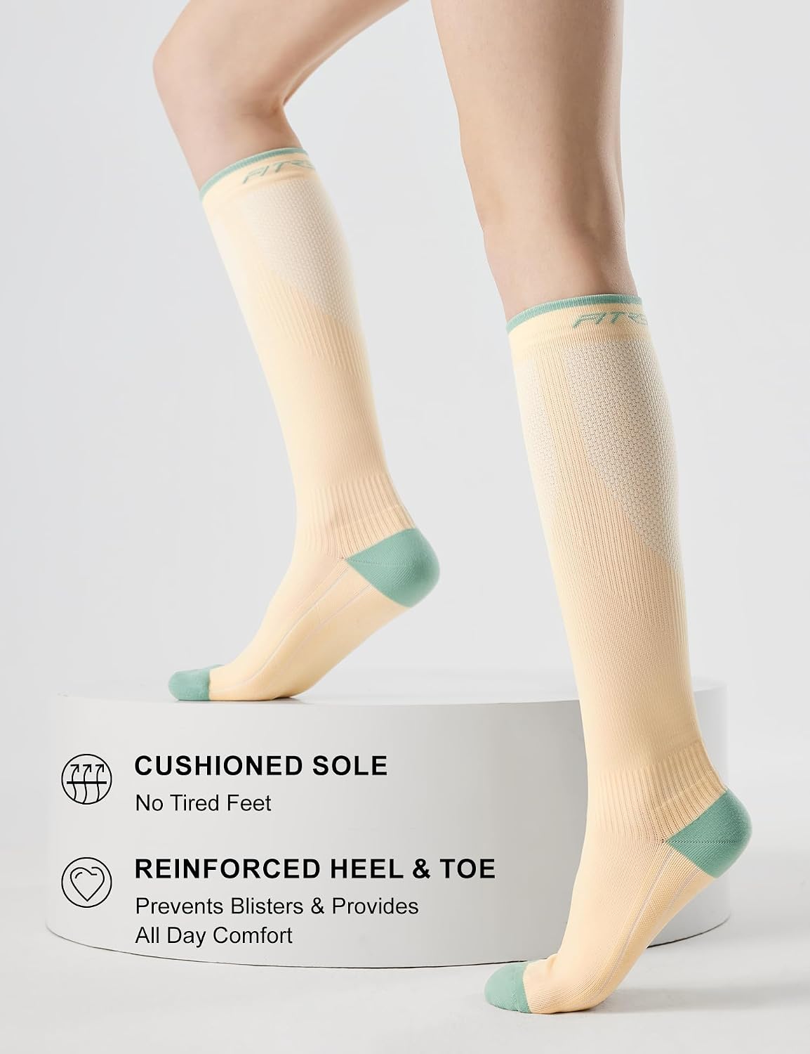 Thumbnail 4 de FITRELL Compression Socks for Women and Men, 20–30 mmHg, Knee-High, 3 Pairs