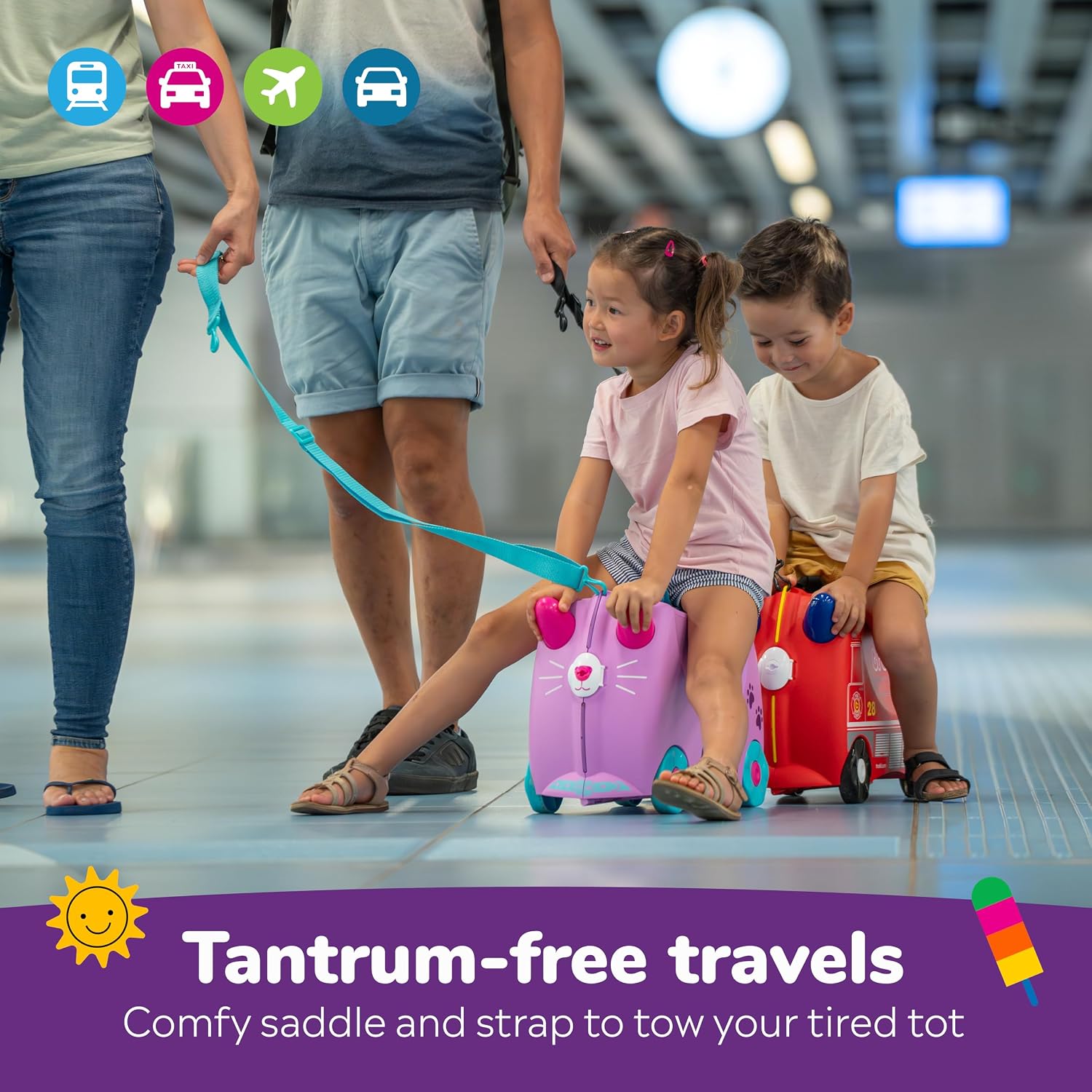 Thumbnail 5 de Trunki Cassie Cat Lilac Ride-On Suitcase: A Practical Travel Companion for Toddlers