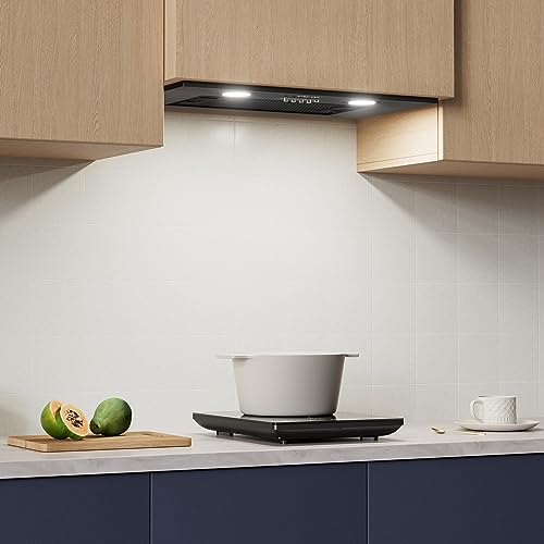 Detalle de CIARRA CBCB5913A Integrated Cooker Hood 52cm Black with LED Light