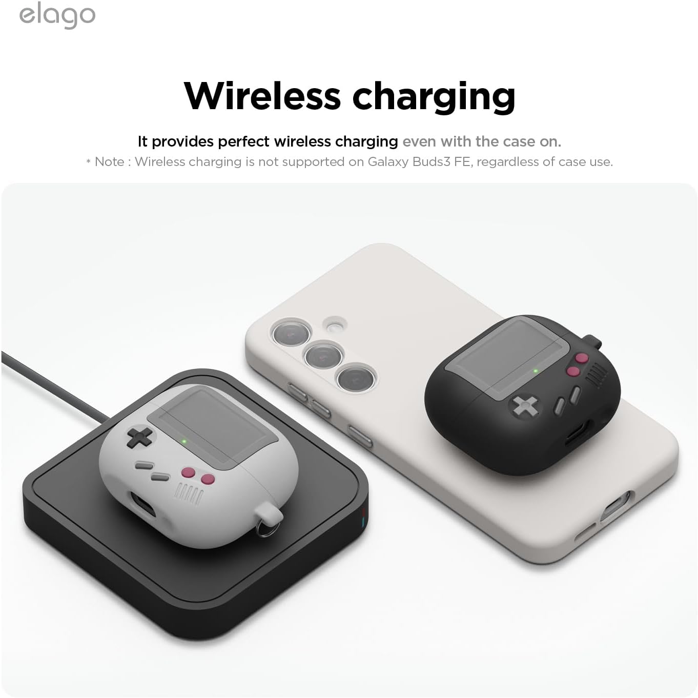 Thumbnail 6 de Coque elago AW5 pour Samsung Galaxy Buds 3, 3 Pro et 3 FE avec mousqueton – Protection complète noire