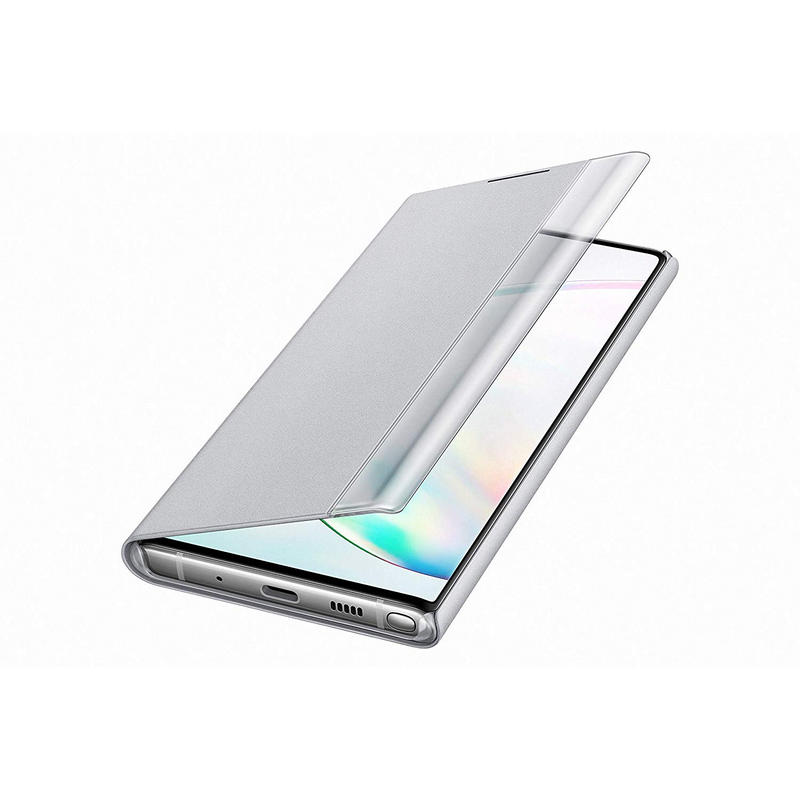 Thumbnail 2 de Samsung Clear View Funda Plata para Galaxy Note10