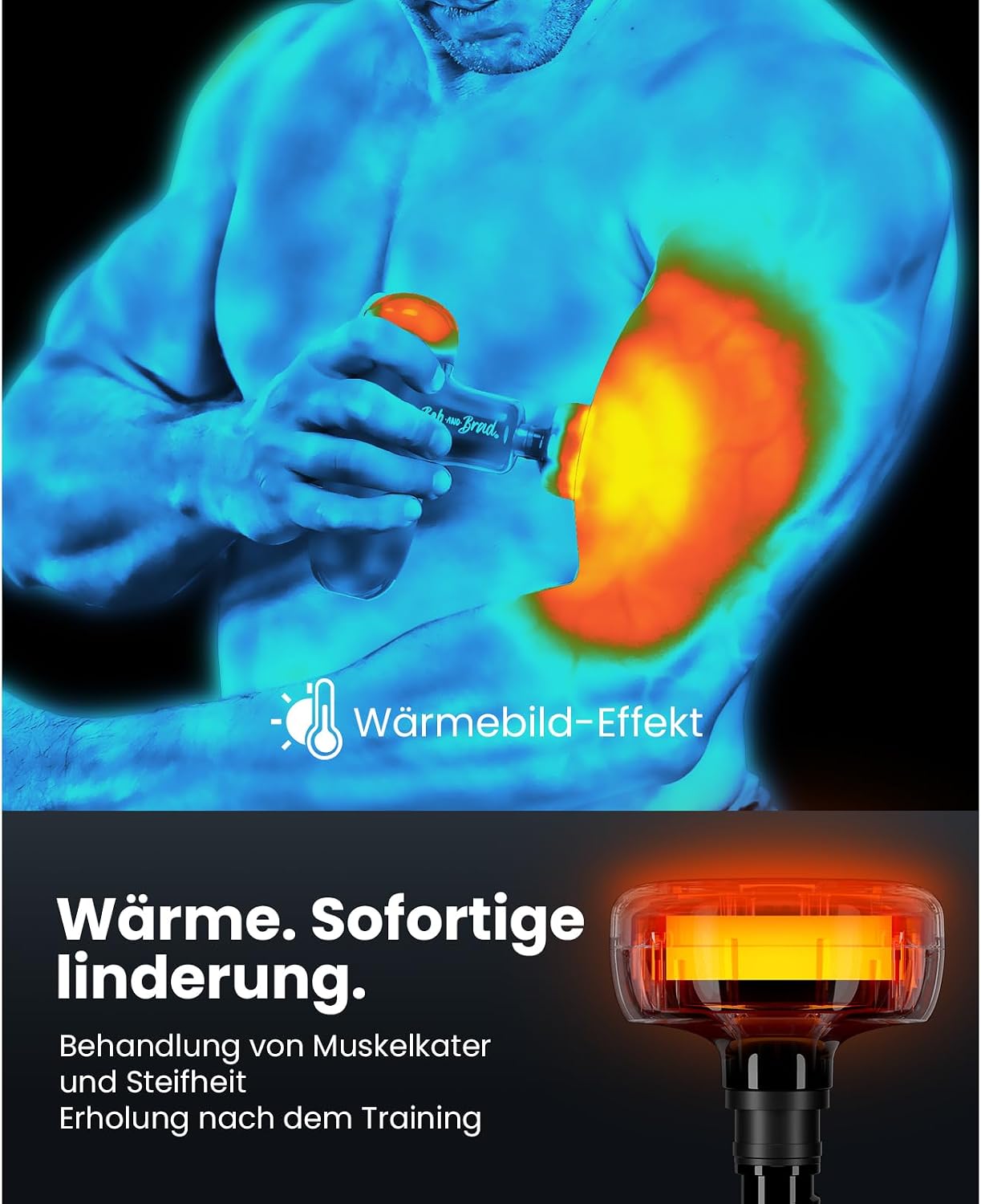 Thumbnail 1 de BOB AND BRAD Q2 Plus Massagepistole mit Wärme – kompakte Muskelentspannung für unterwegs