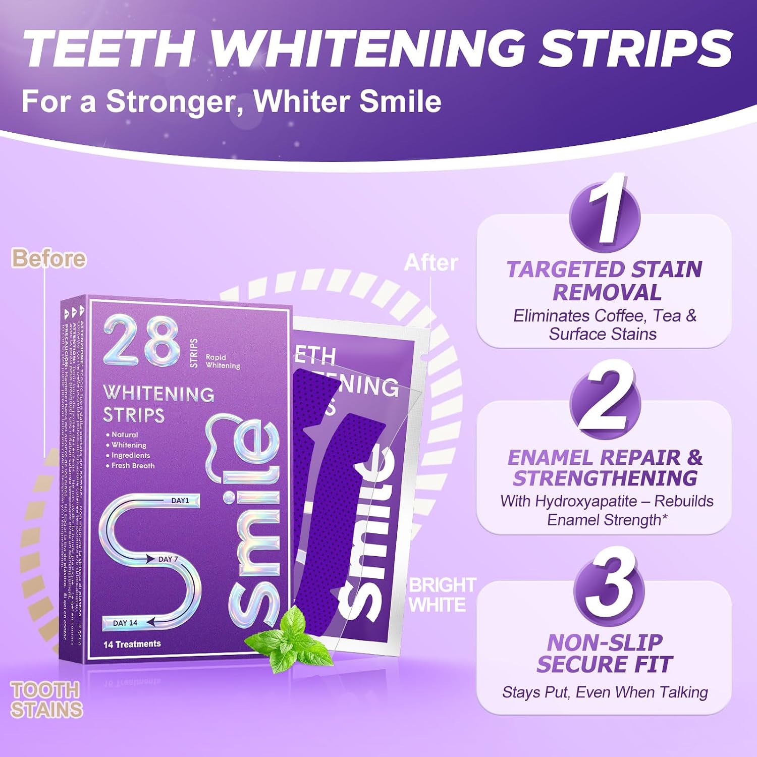 Thumbnail 2 de Pdoo Teeth Whitening Strips, 28 Count