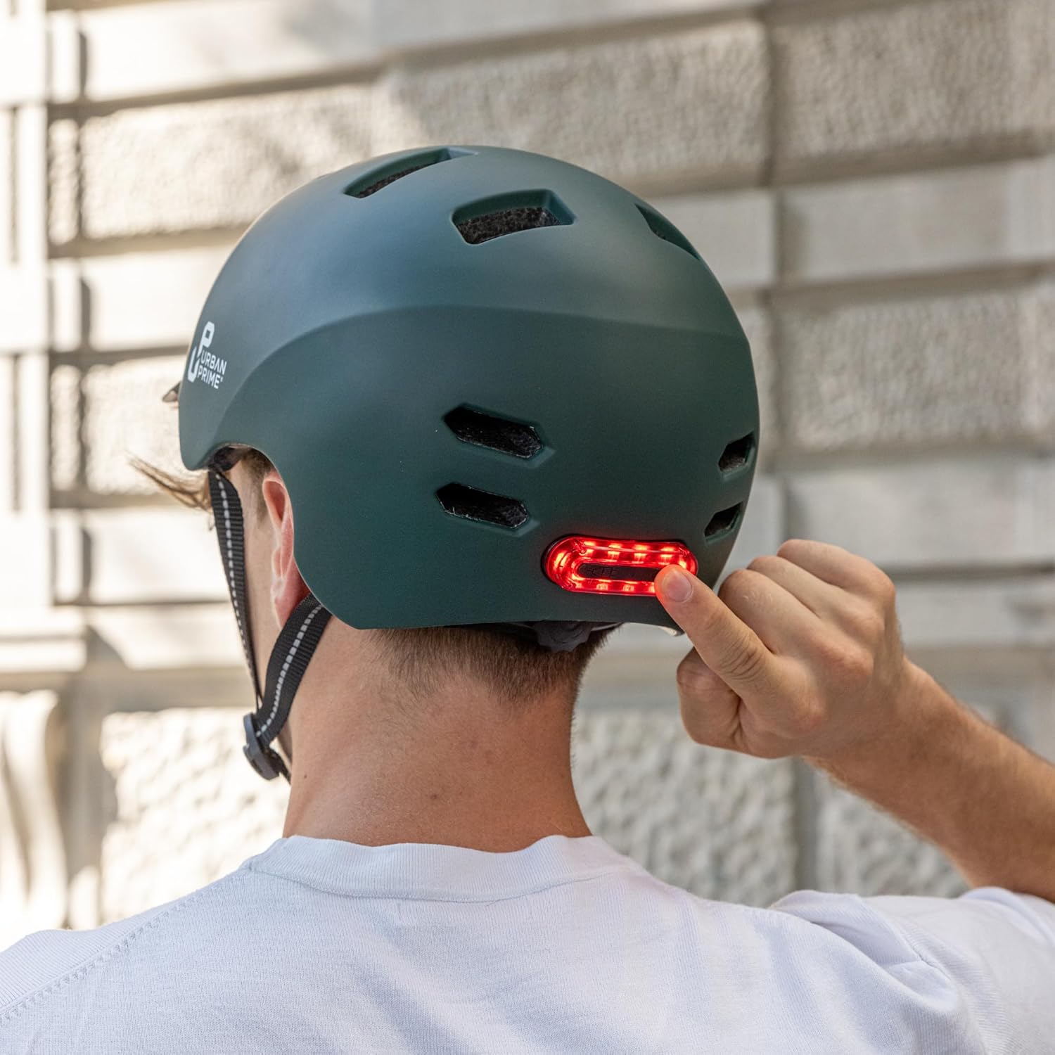 Thumbnail 6 de Urban Prime Urban Helmet L casco protettivo con visiera e luci anteriori/posteriori per bici, e-bike e monopattino elettrico