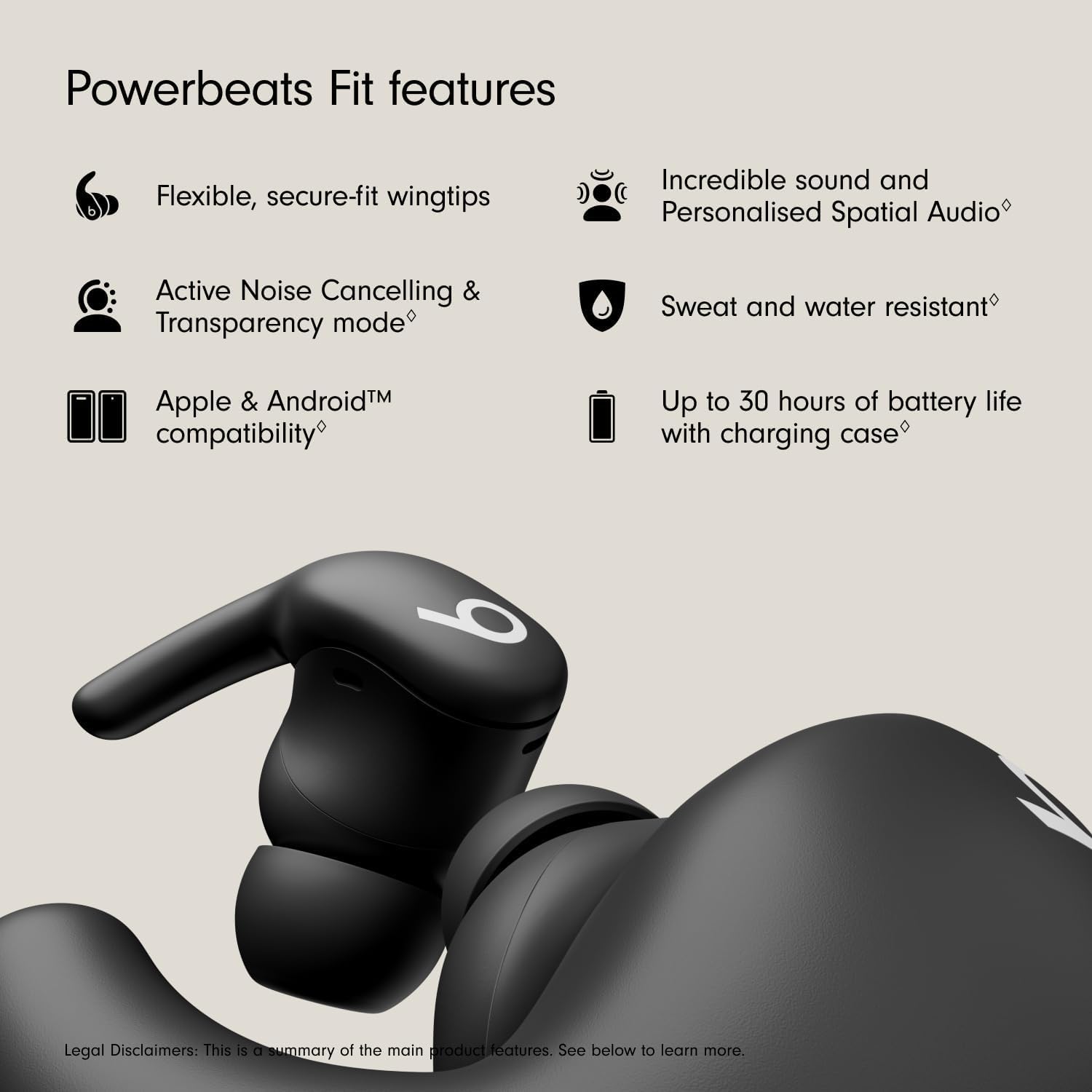 Thumbnail 1 de Beats Powerbeats Fit: Wireless Noise-Cancelling Workout Earbuds