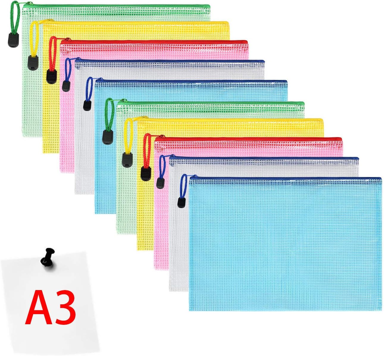 Detalle de Vicloon Pochette Document Zippée 10 pièces — A5 pour organisation