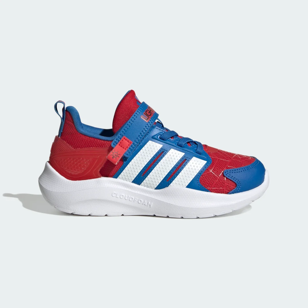 Detalle de Zapatilla Adidas Marvel Lightorama Spider-Man: estilo urbano con toques de cómic