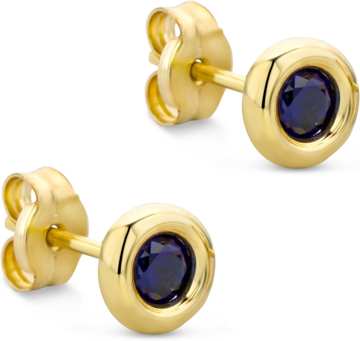 Detalle de Orovi Orecchini donna 9Kt Oro Giallo/Oro Bianco con Rubini/Smeraldi/Zirconi/Zaffiri – ipoallergenici, scatola portagioie