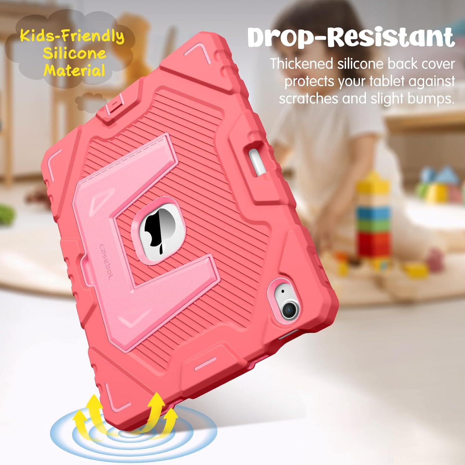 Thumbnail 6 de FINTIE Kids Rugged Case for iPad Air 11-inch (M4 2026 / M3 2025 / M2 2024) with Kickstand – Pink