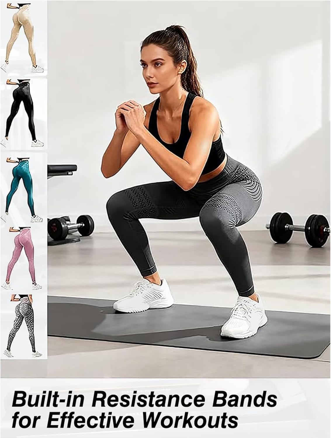 Thumbnail 1 de Solenao Leggings 3D Anticellulite Donna – Modellamento e Comfort ad Alta Vita