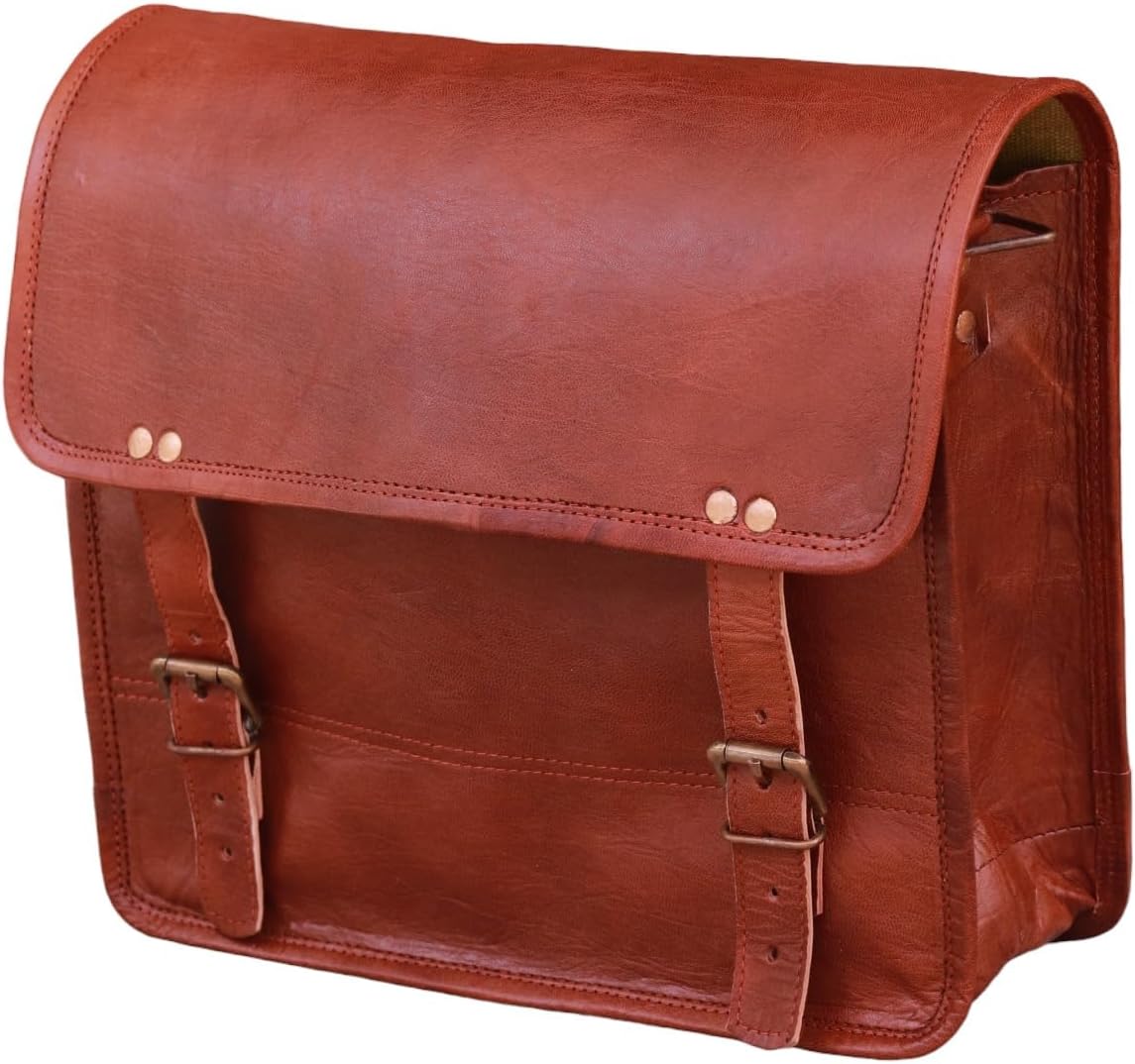 Detalle de American Blue Borsa Laterale per Moto in Vera Pelle – Fatta a Mano, Grandi Dimensioni, da Sella Laterale