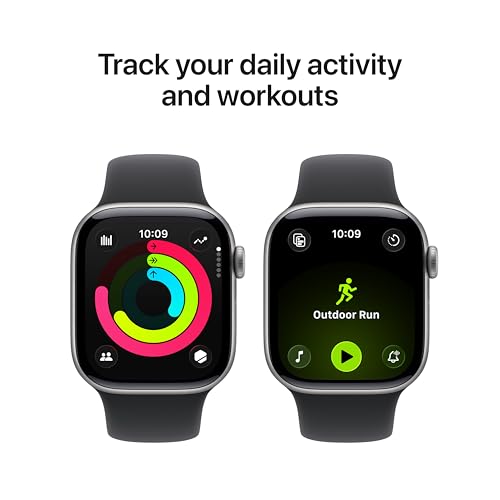 Detalle de Apple Watch Series 11 GPS 42mm Space Grey Aluminium with Black Sport Band – A pragmatic health and fitness smartwatch