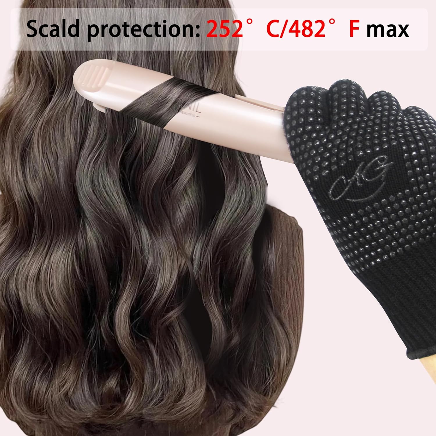 Thumbnail 5 de ANGENIL Heat Resistant Gloves for Hair Straighteners (2 Pack) – Silicone Anti-Slip Heat Protection Gloves