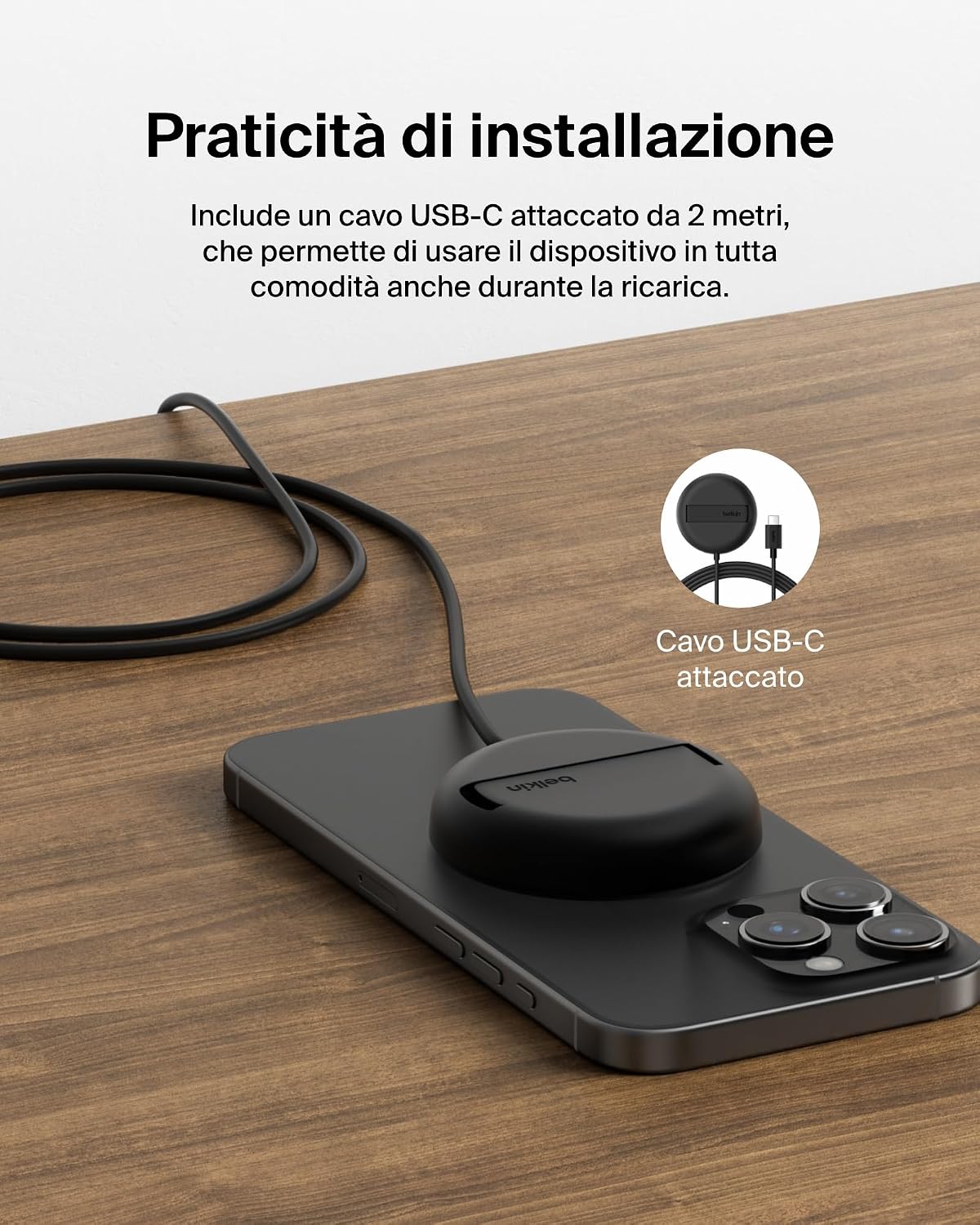 Detalle 2 de Belkin Tappetino di ricarica magnetica 15 W