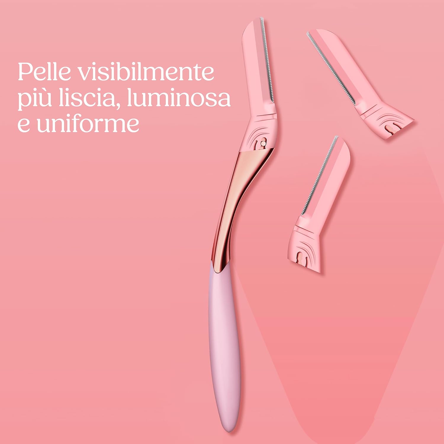 Detalle de Wilkinson Sword Intuition: strumento per dermaplaning con manico e 2 ricariche