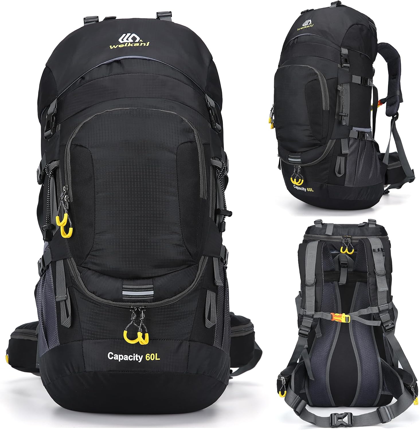 Detalle 2 de Mxaeyar 60L hiking backpack 60L