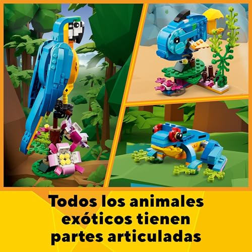 Thumbnail 4 de LEGO Creator 3 en 1 31136 Loro Exótico: Loro, Rana o Pez en un solo set creativo
