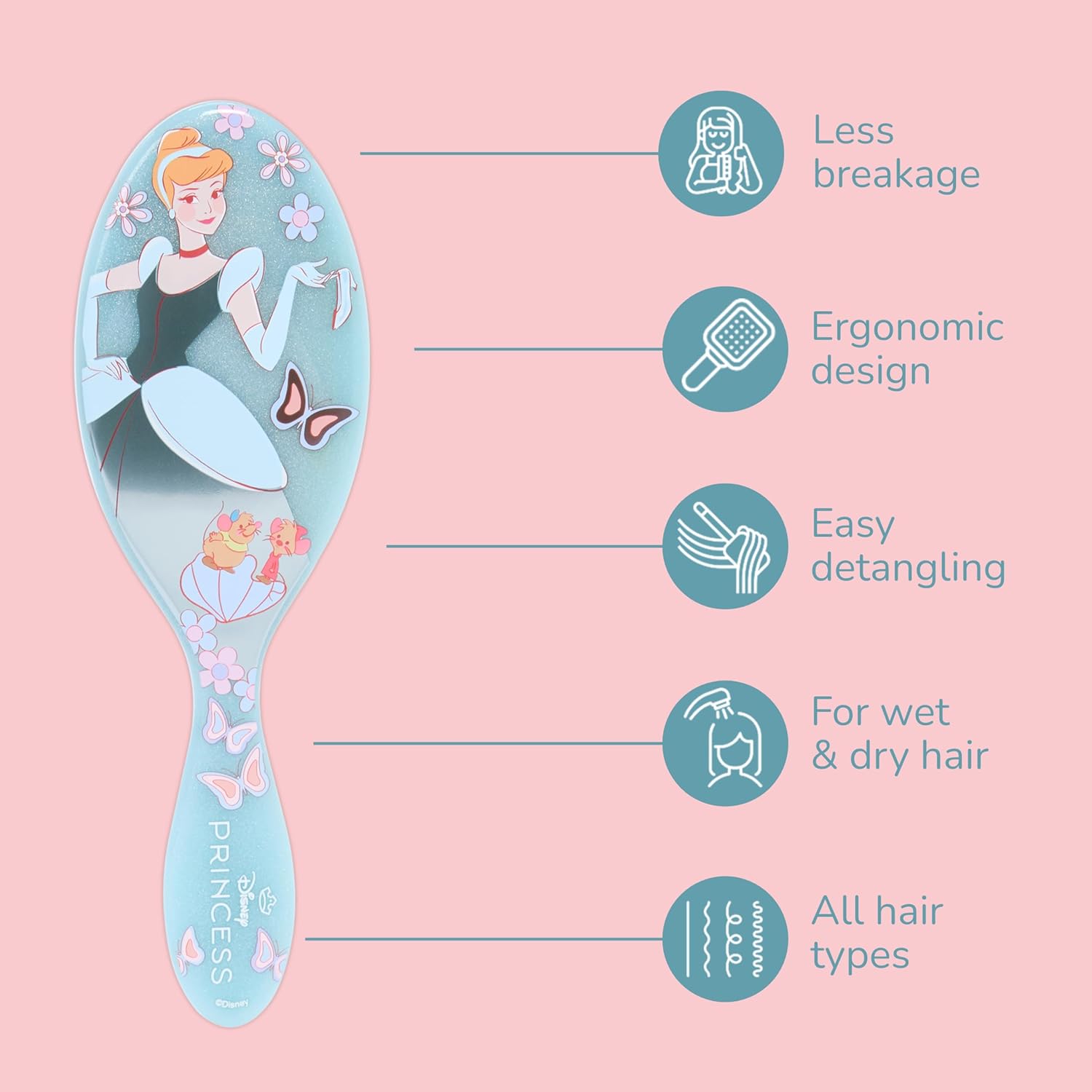 Thumbnail 2 de Wet Brush Disney Princess Cinderella Original Detangler