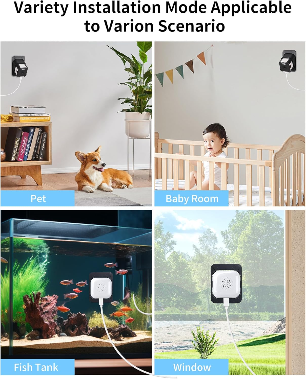 Thumbnail 5 de WeChip 3MP 2K Window Camera — indoor security