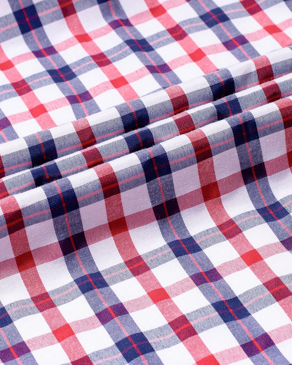 Thumbnail 4 de Alimens & Gentle Men's Plaid Button-Down Shirt: 100% Cotton, Regular Fit