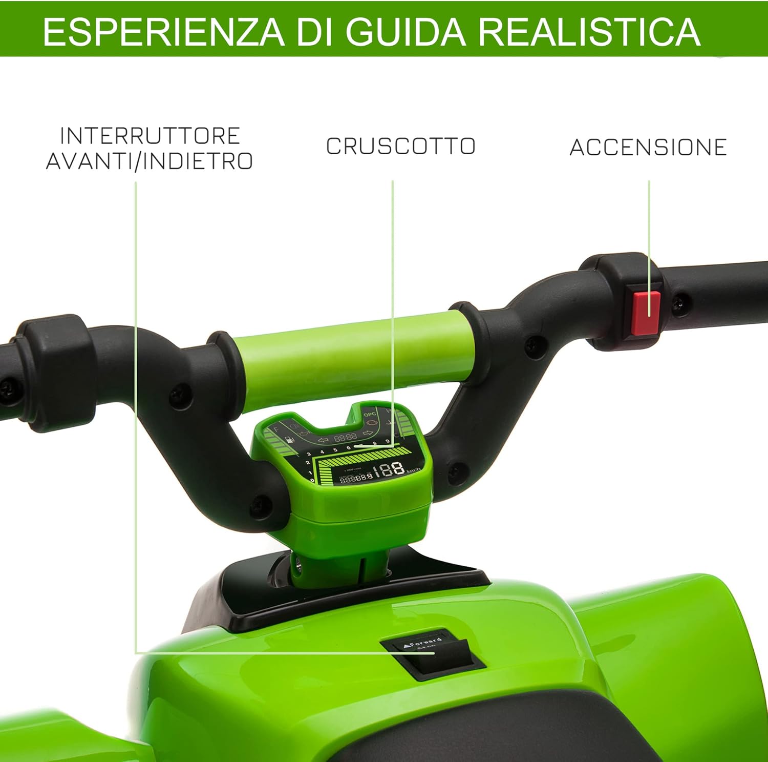 Thumbnail 3 de HOMCOM Quad électrique 6V pour enfants 18–36 mois