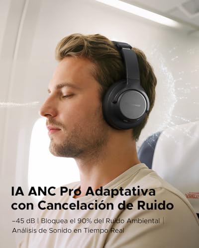 Thumbnail 1 de truefree Auriculares Bluetooth 6.0 con ANC, 125 h de autonomía y diseño supraural