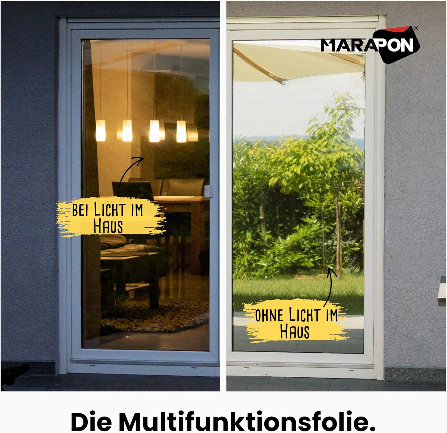Detalle 2 de MARAPON M10520-MS spiegelfolie voor ramen, zilver, 1,05 x 2 m