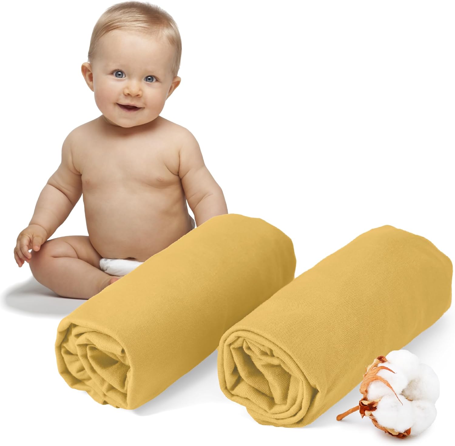 Thumbnail 6 de Dreamzie Juego 2 sábanas cuna 60x120/70x140 Beige