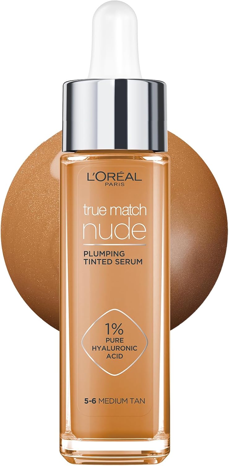 Detalle de L’Oréal Paris Accord Parfait Sérum con color rellenador Light Medium (3-4): hidratación y luminosidad en un acabado natural