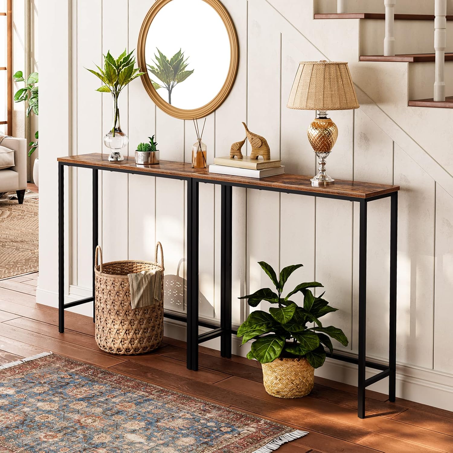 Detalle 2 de HOOBRO Console Table 75x24x75 cm
