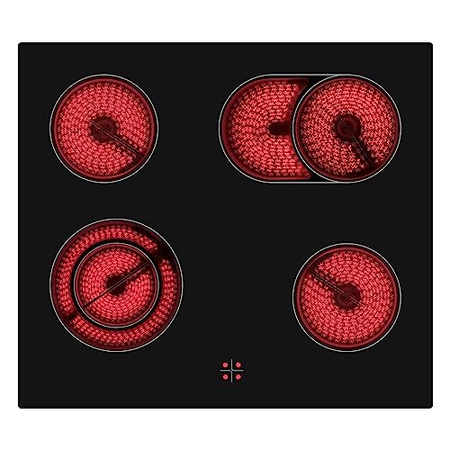 Detalle de Telefunken ECHS65A-B2 Einbauherd-Set – Elektro-Herd-Kochfeld-Kombination