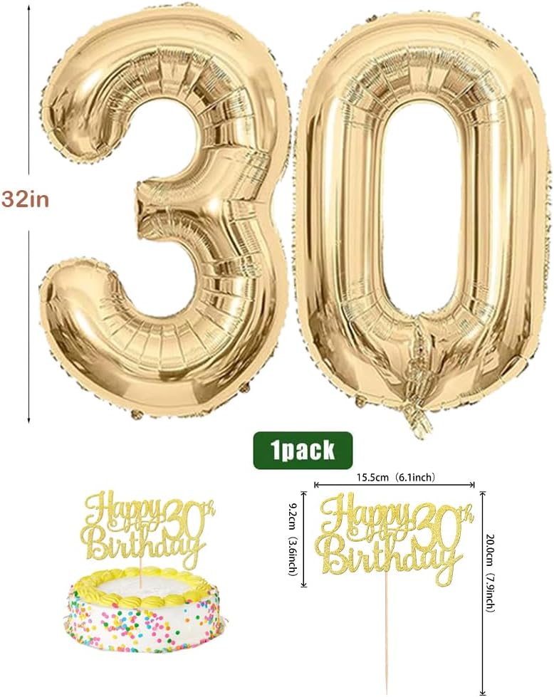 Thumbnail 3 de Salbeigrüne 30. Geburtstag Dekoration