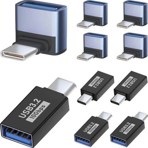 Detalle de DAOKAI Adaptateur USB-C vers USB-A 3.1, OTG, 10 Gbit/s et angle droit