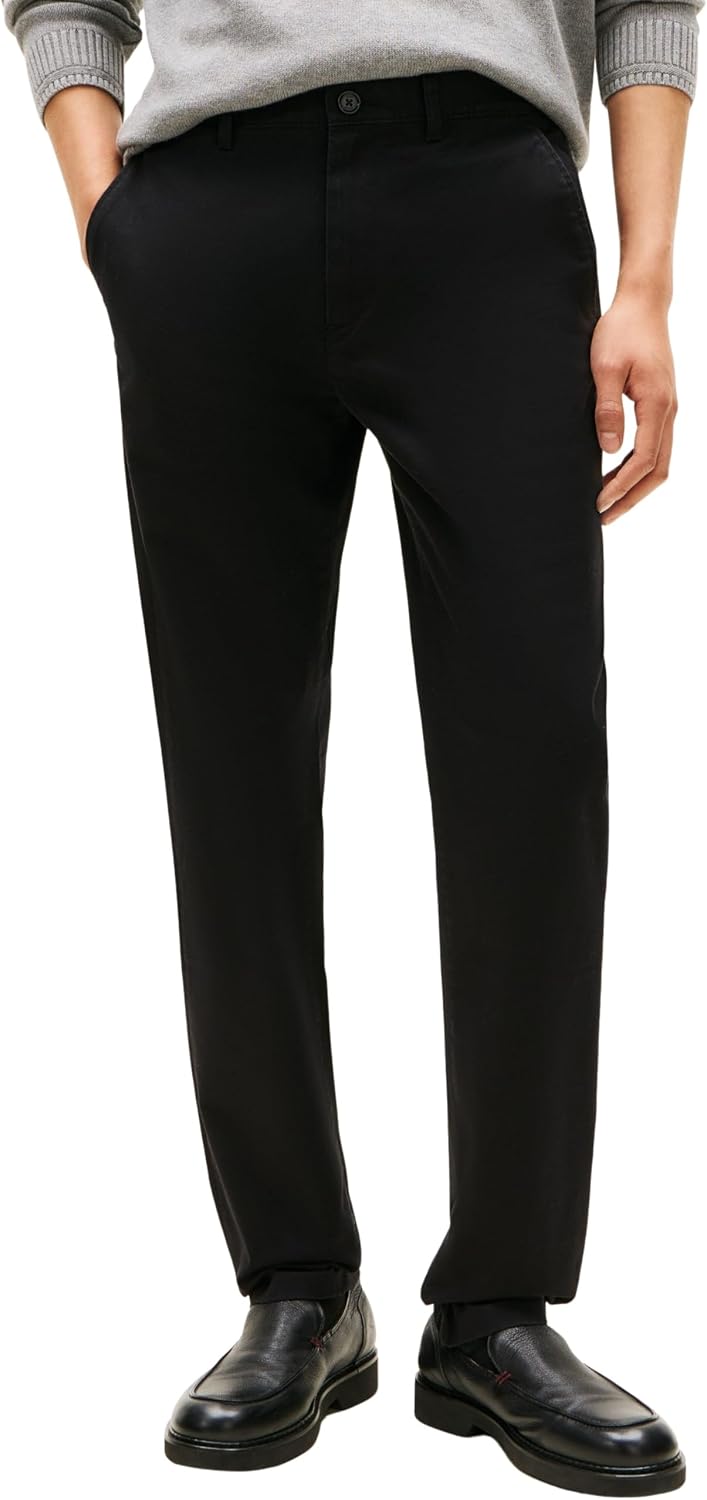 Detalle de Tommy Hilfiger Men's Core Denton Essential Twill Straight Fit Chinos