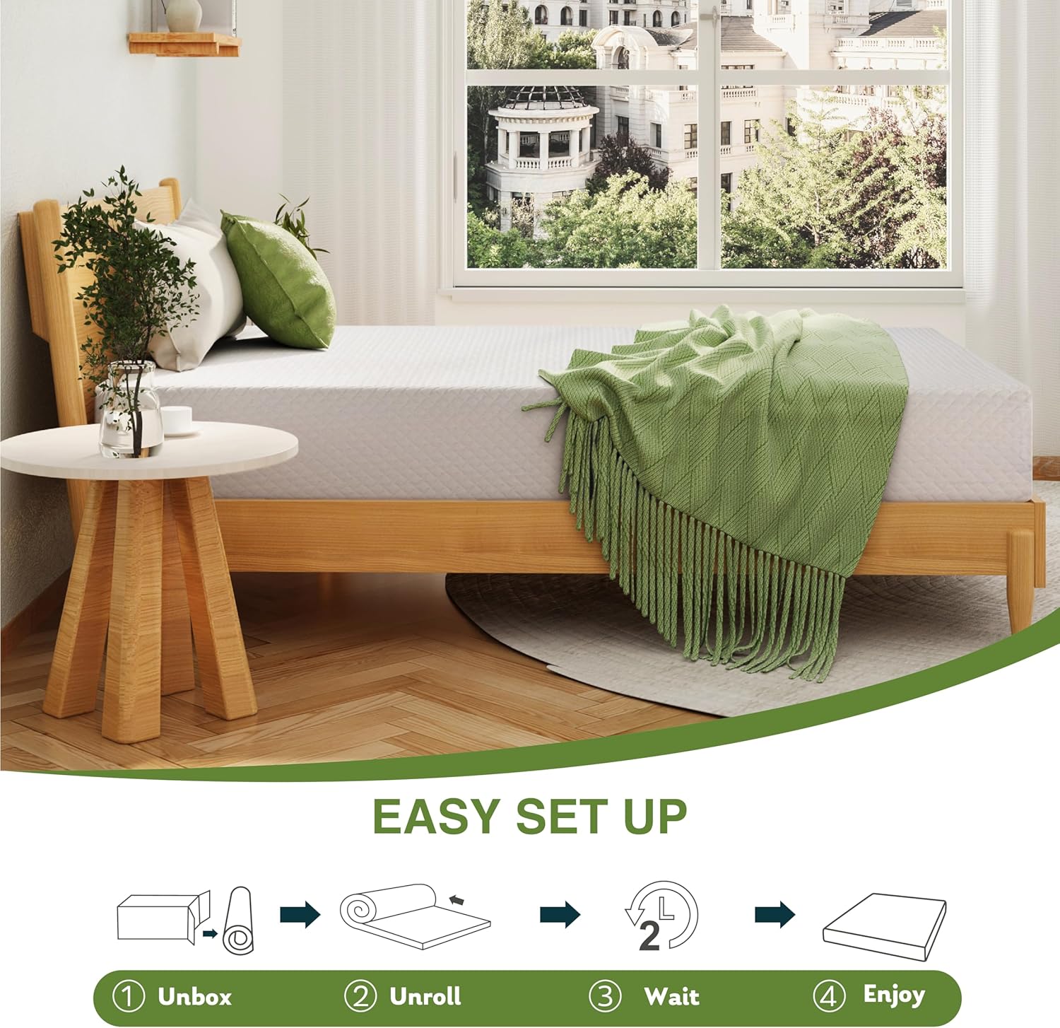 Thumbnail 6 de EGOHOME 8-inch Memory Foam Mattress, Queen