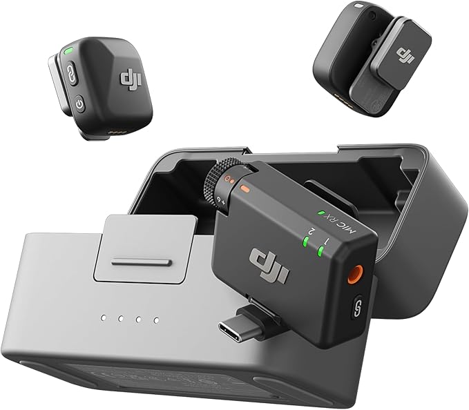 Detalle de DJI Mic Mini Inalámbrico 📱 Compacto, 48h, Cancelación Ruido
