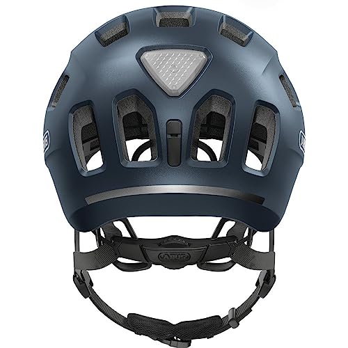 Detalle de ABUS Fahrradhelm Youn-I 2.0 – mit Licht Blau, Größe M (52-57 cm) – für Mädchen und Jungen