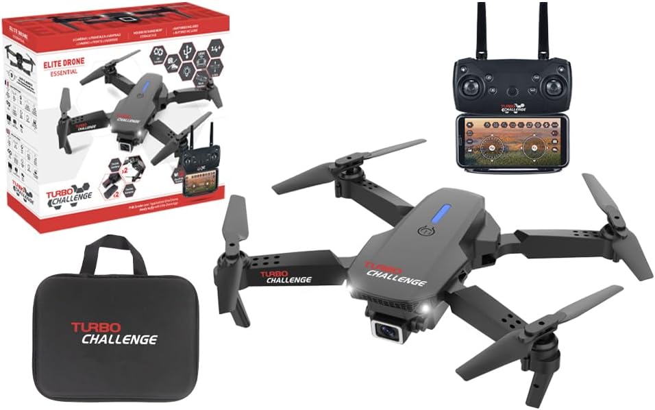 Detalle de TURBO CHALLENGE 400350 quadcopter met dubbele camera, wifi en 360°-flip
