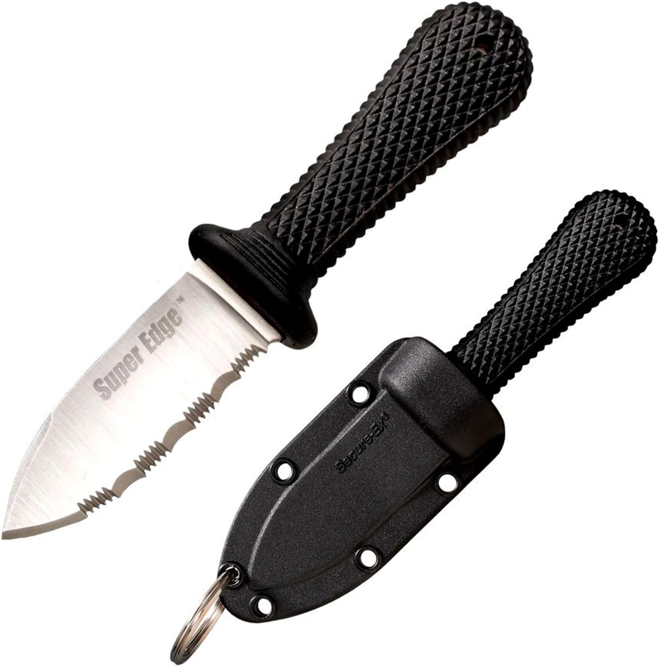 Cold Steel serrated knife with Kraton handle