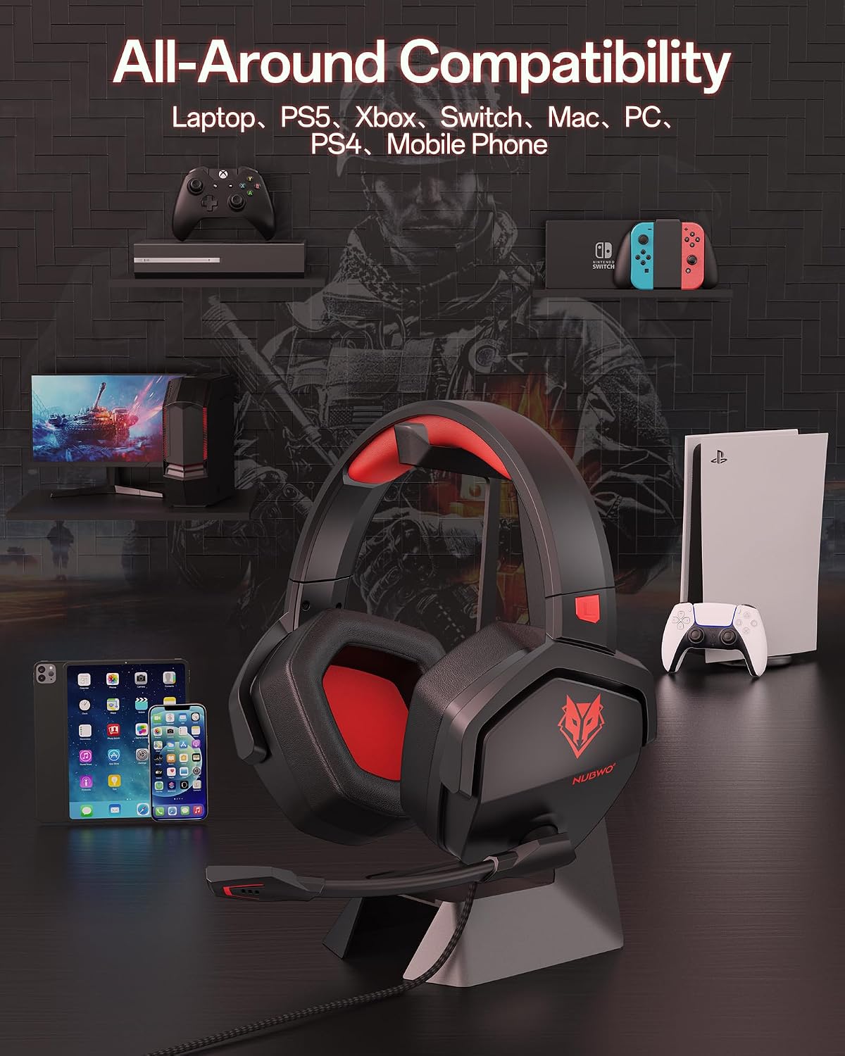 Thumbnail 5 de NUBWO N16 Gaming Headset