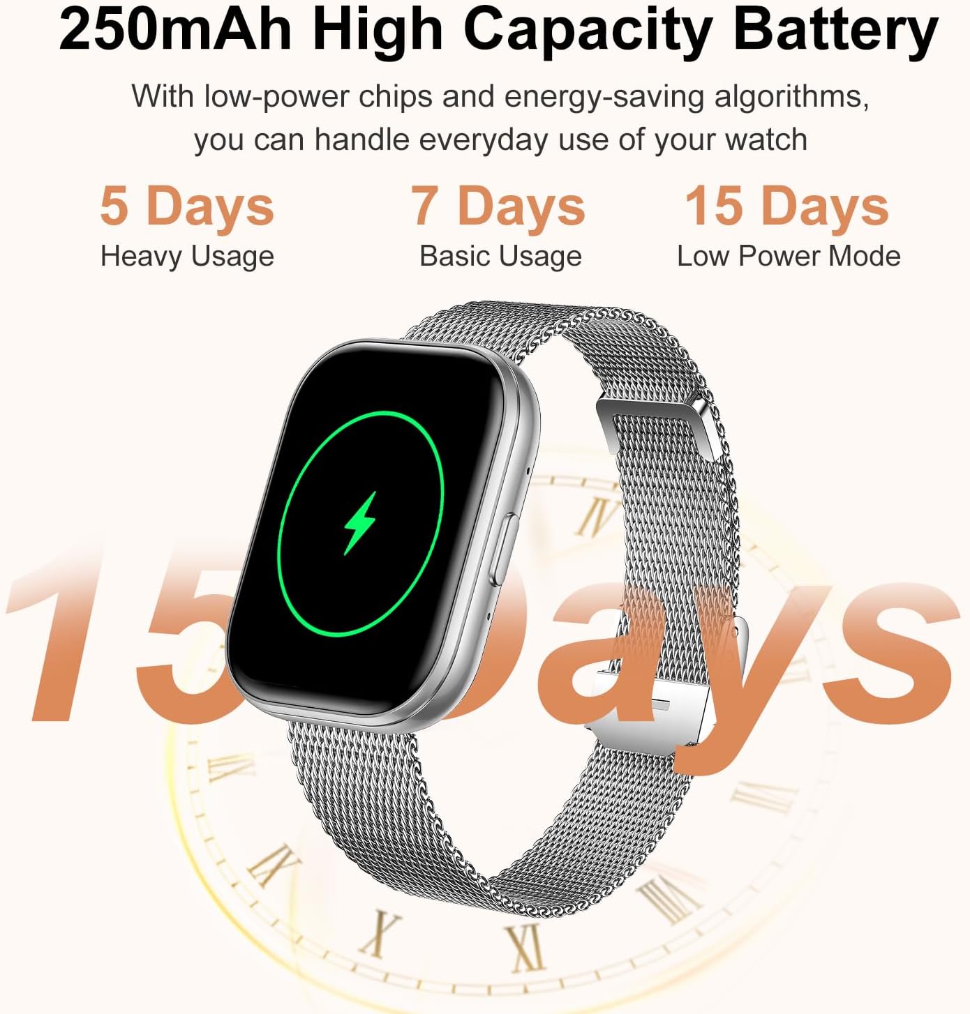 Thumbnail 6 de niolina Smart Watch 1.75" HD fitness tracker