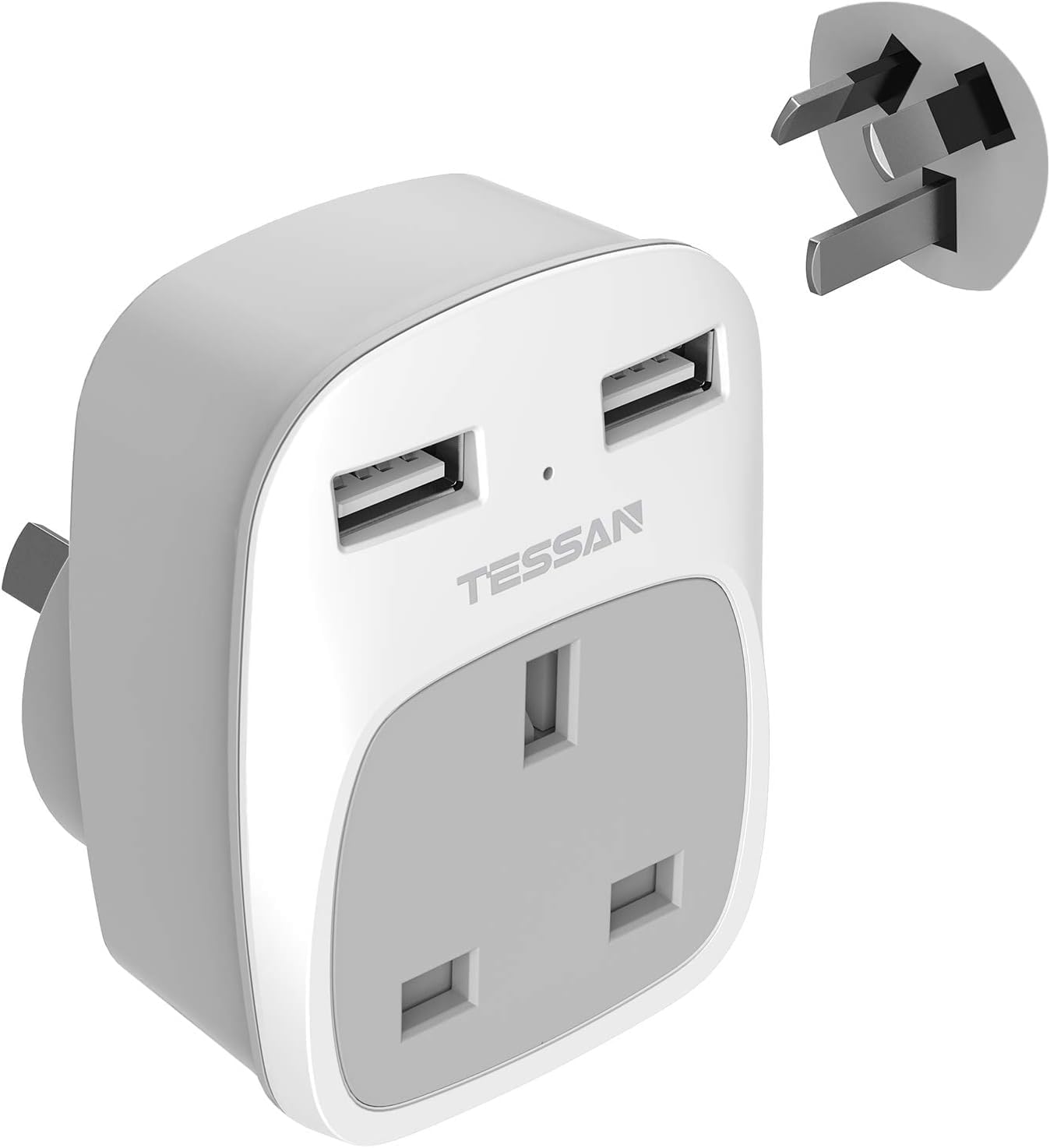 Thumbnail 6 de UK to Europe travel plug adapter with 2 USB